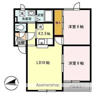 ハイセレール白鳥【2階】の間取り